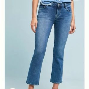 J Brand Selena Mid Rise Crop Boot Cut Jeans